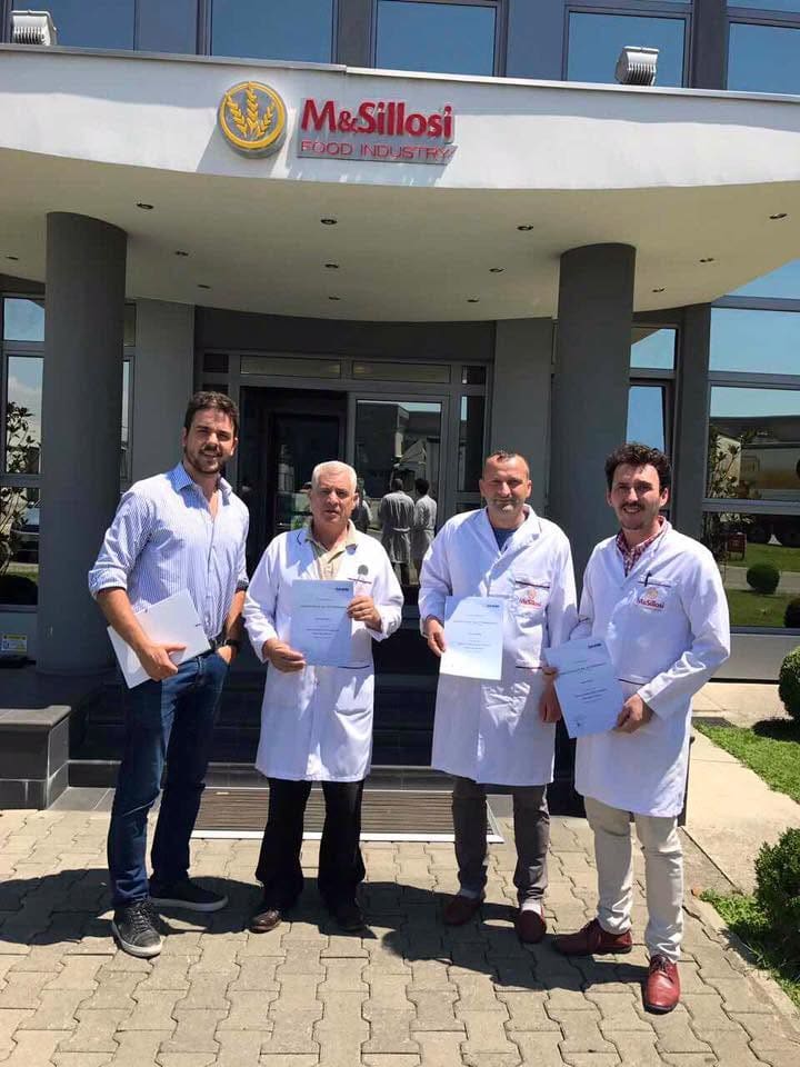 International inspection team in a regulated laboratory